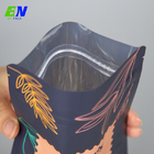カスタム堆肥化可能なリサイクル可能なジッパーロック生分解性クラフト紙平底コーヒー茶食品プラスチック包装袋