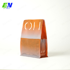 Singelの文書1つの方法弁が付いている再生利用できる袋の平底のコーヒー袋145ミクロンの