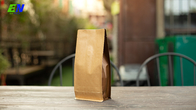 弁を持つコーヒー豆のための平底クラフト紙袋のクラフト紙の包装